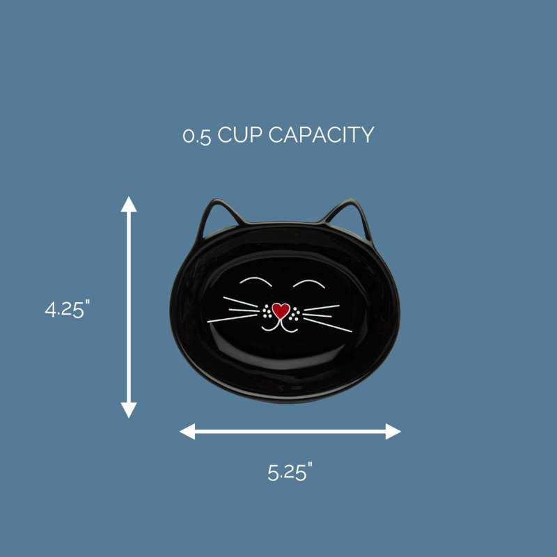 Plats pour chat Oscar, Noir