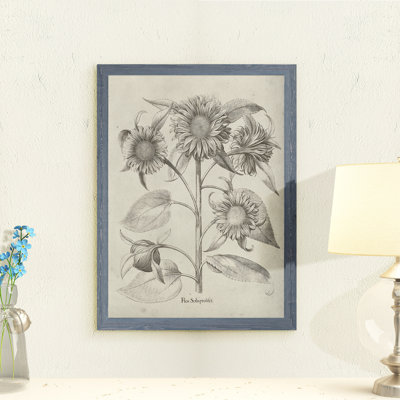 Reproduction d’art sur papier encadrée « fresco sunflower ii » par paul cezanne