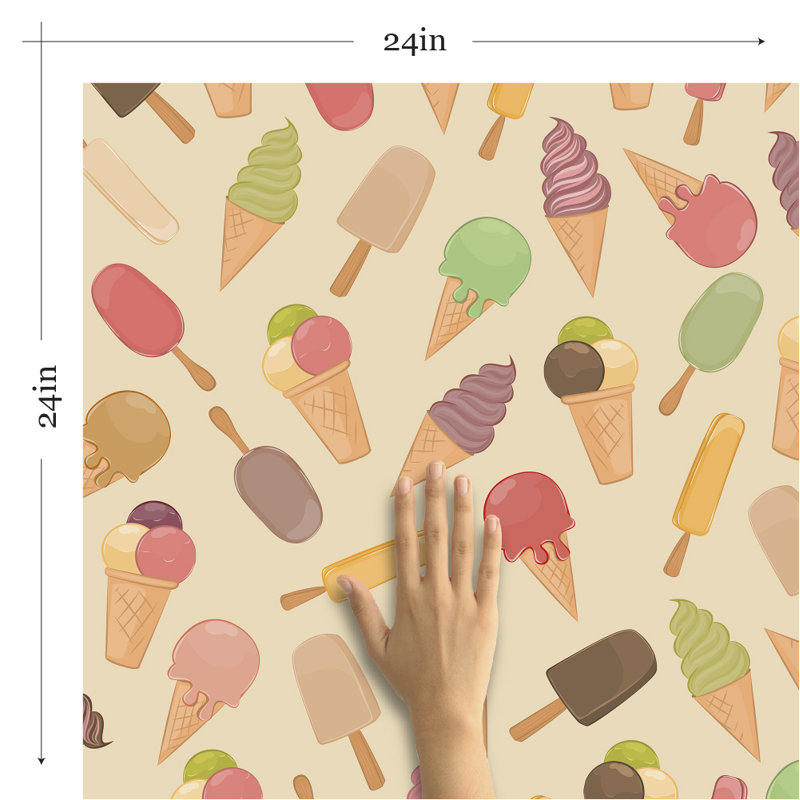 Panneau de papier peint amovible pour enfants Kemmerer, L 102 po x l 24 po