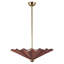 Furrow 25-in Red dimmable LED Pendant-1057308457-1057308454