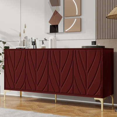 Radiant 60" Sideboard Buffet Cabinet With 4-Doors