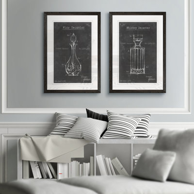 Barware Blueprint VII by Antonyus Bunjamin (Abe) - 2 Piece Single Picture Frame Painting