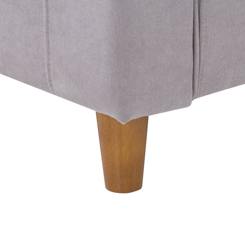 Fauteuil en polyester 35 po Alennah, 100 % polyester gris clair, H 36 po x l 43 po x P 31 po