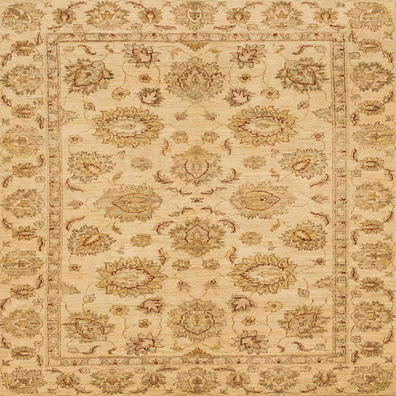 Wool Abstract Indoor Rug, Square 6'