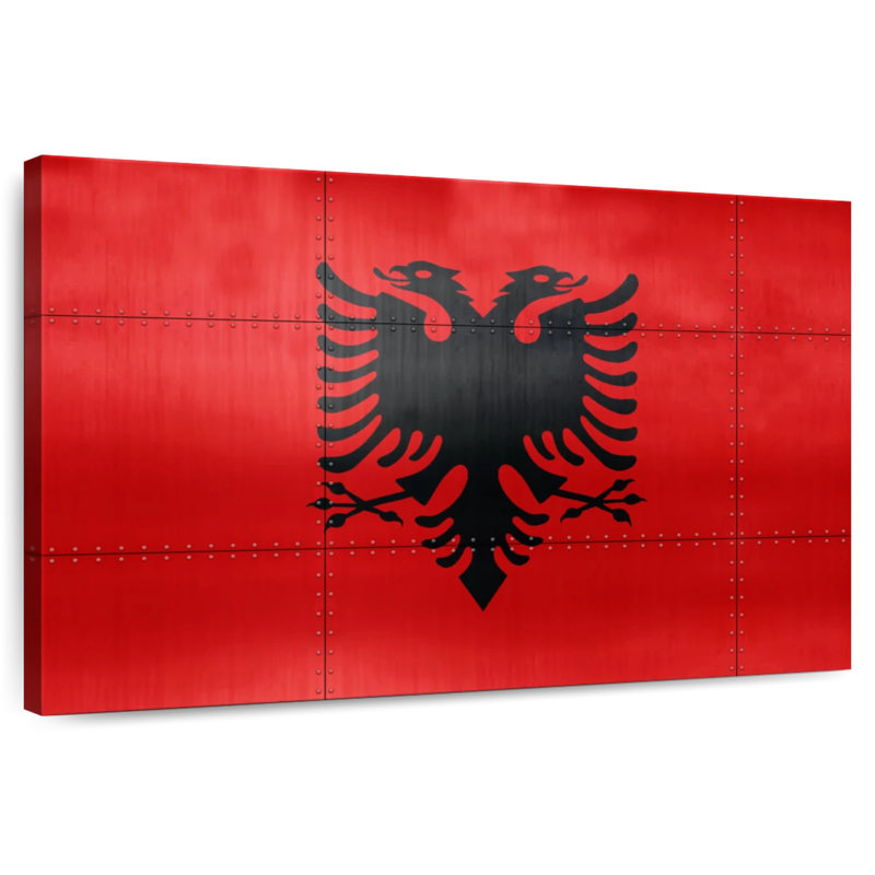 Drapeau de l'Albanie Borges, H 26 po x l 39 po