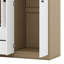 Garde-robe 4 portes avec tiroirs, tablette et tringle