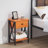 Alameen 22" Tall Nightstand, End Side Tables with Storage Drawer and Open Wood Shelf for Bedroom-2103405308