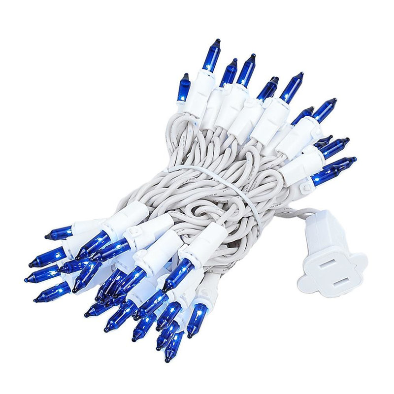 Mini-chaîne pour l’extérieur 11'50 ampoules Pirtle, Bleu, blanc
