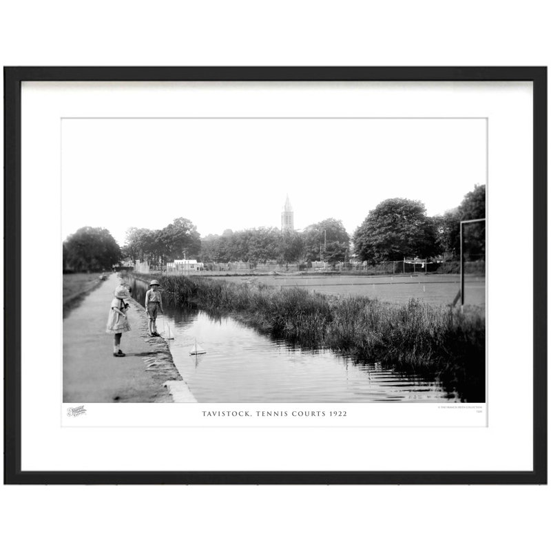 Tavistock, Tennis Courts 1922 by Francis Frith - Single Picture Frame Print, 60cm H x 80cm W x 2.3cm D