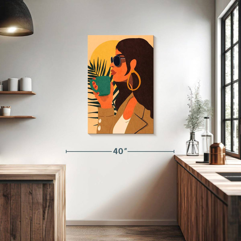 Boho Latina Coffee, H 36 po x l 24 po