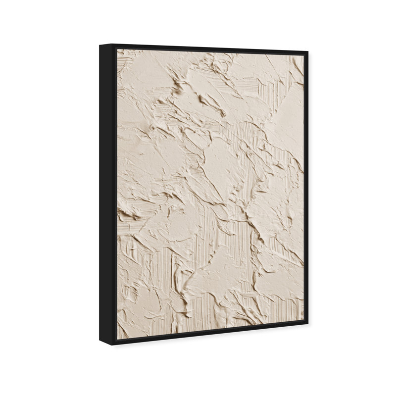Muted Dabs by Oliver Gal - Floater Frame Print on Canvas, 16" H x 11" W, Black