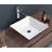 16X16 Inch White Ceramic Square Vessel Bathroom Sink