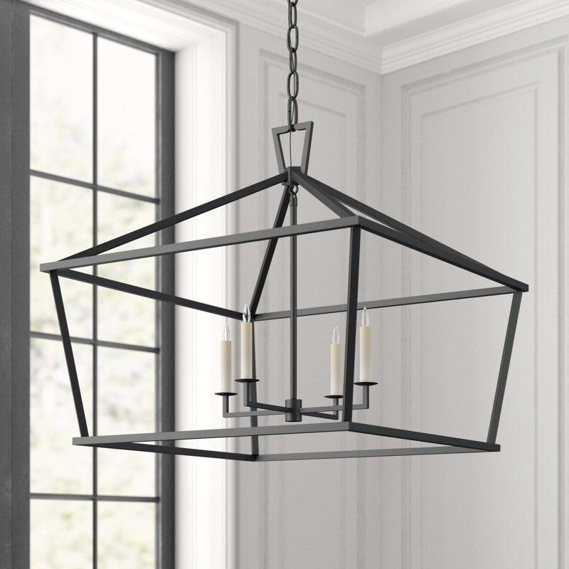 Chapman & Myers Darlana Medium Wide Lantern, Aged Iron