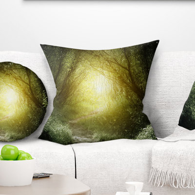 Way in Deep Forest - Landscape Printed Pillow