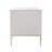 Pearl 2 - Drawer Nightstand in Silver