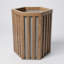 Pot à fleurs Hexagon Colonne MD - Brun moyen-1639509970-1639509972