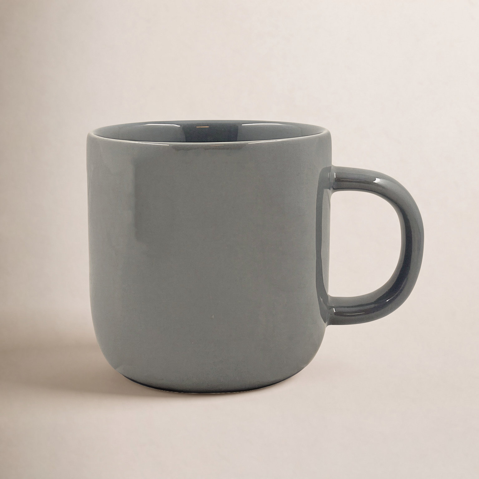 Canvas Home Reims Stoneware Coffee Mug 14oz, Dark Gray