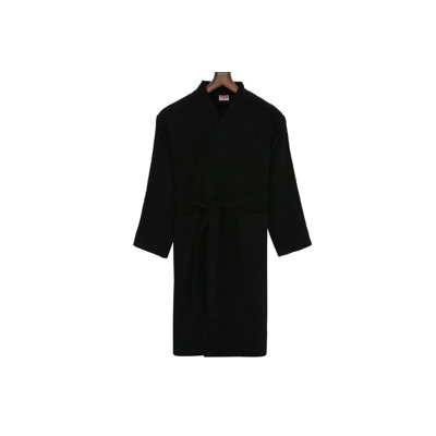 Peignoir 100% coton mi-mollet garçon avec poches