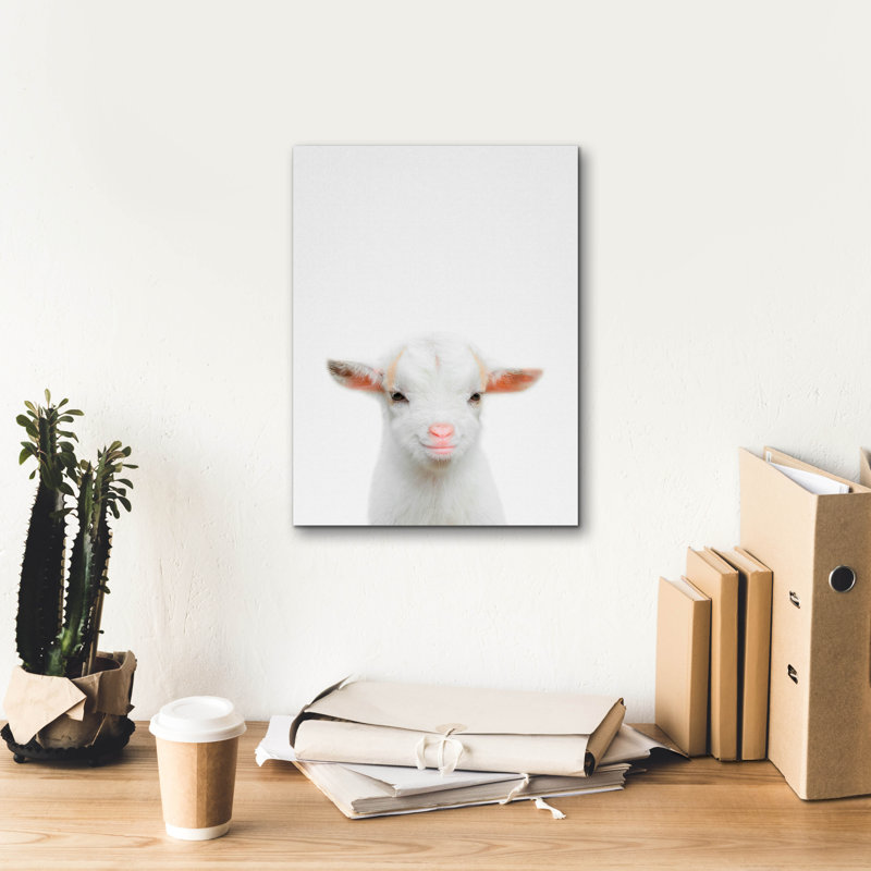 «Baby Goat» par Tai Prints, H 16 po x l 12 po x P 0,75 po