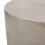 Table d'appoint d'extérieur en béton léger Belsy - Conception cylindrique lisse-1307039994
