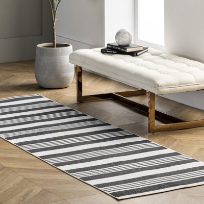Tapis rayé lavable à la machine Lena SpinClean