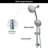 5" Multi Function Dual Shower Head, With Adjustable Slide Bar-114230458