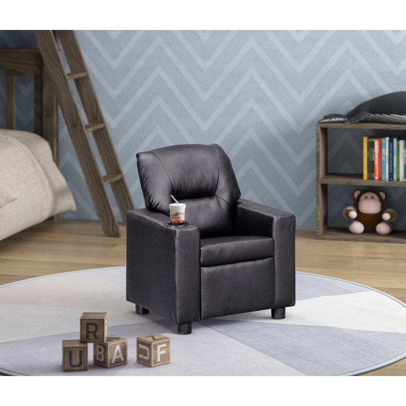 Oakley Kids Recliner Vegan Leather Onyx, Black