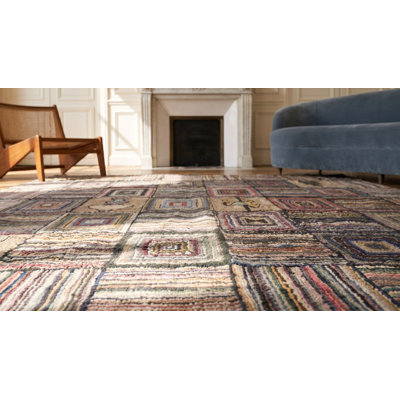 Tapis carré crocheté carré