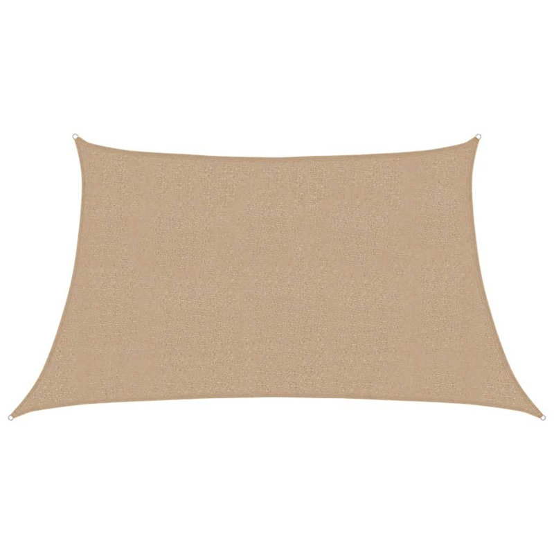 Dakota Fields Plastic Cover Retractable Freestanding Awning, Taupe, 400cm W x 200cm D