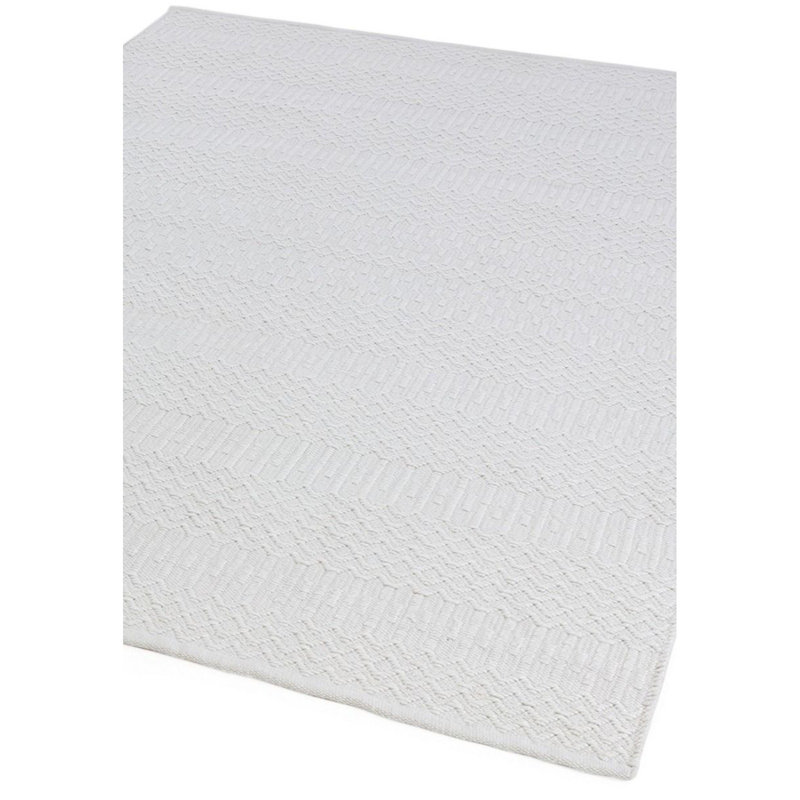 Geometric Hand Knotted Flokati Indoor / Outdoor, Rectangle 160 x 230cm