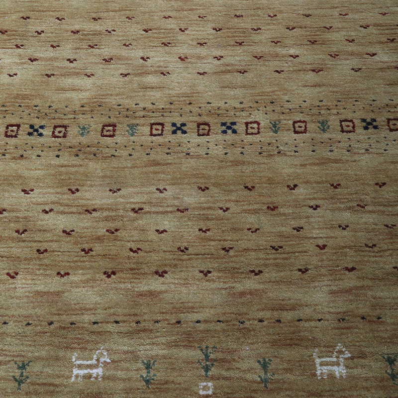St Catherine Hand Knotted Loom Wool Eco-Friendly Area Rugs - Square, Contemporary Modern Design, High Pile Thick Handmade Anti Skid Area Rugs for Living Room, Bed Room