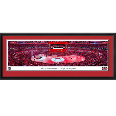 Chicago Blackhawks Centennial Ceremony - Deluxe Frame