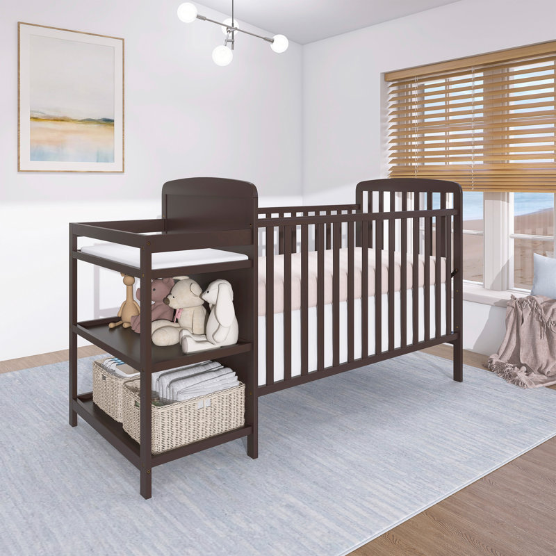 Lit de bébé convertible 4-en-1 Peckham, Morceaux de chocolat