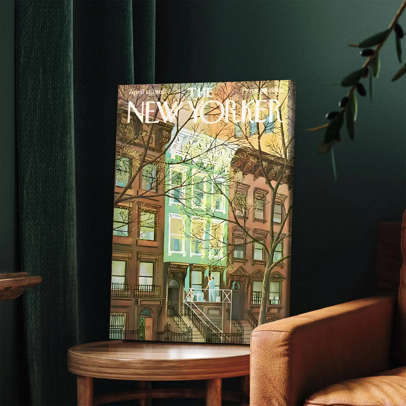 1 pièce, art mural, affiches encadrées, le New Yorker, 12 avril 69, H 20 po x l 30 po