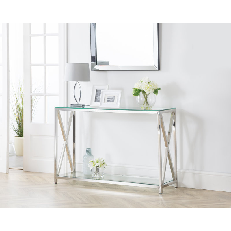 Trueblood Console Table, Silver