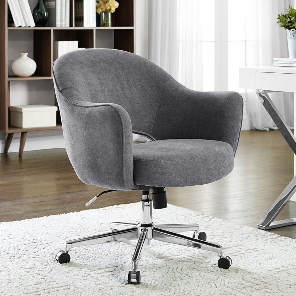 Serta Leighton Modern Fabric & Memory Foam Home Office Chair Soft