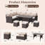 Hinesville 7 Piece Rattan Lounge Dining with Cushions-579922086