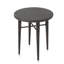 Table de bar d'extérieur, plateau rond de 34 po, rotin brun foncé tissé