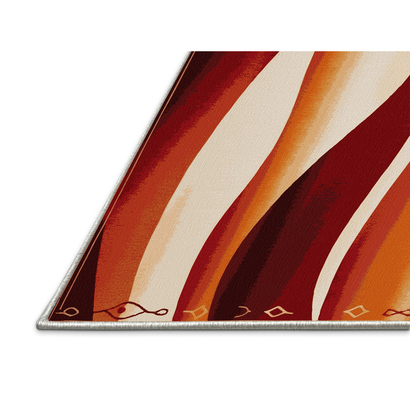 Auburn Edge Rug, Square 4'