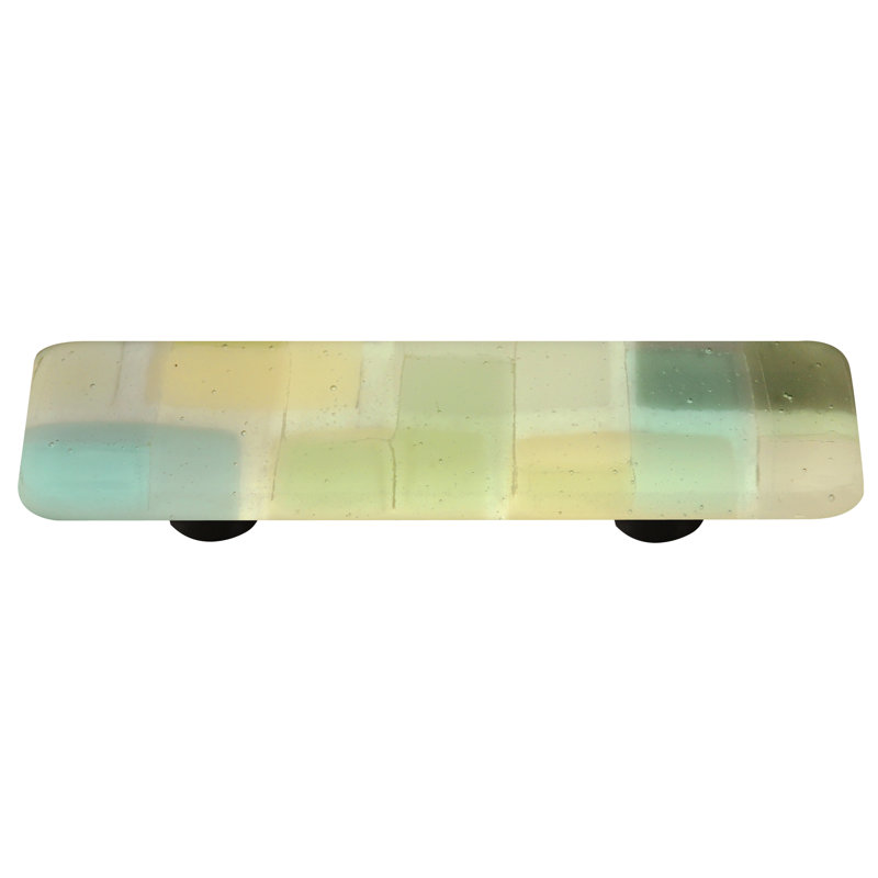 Winter Mosaic Glass and Aluminum Bar Pull