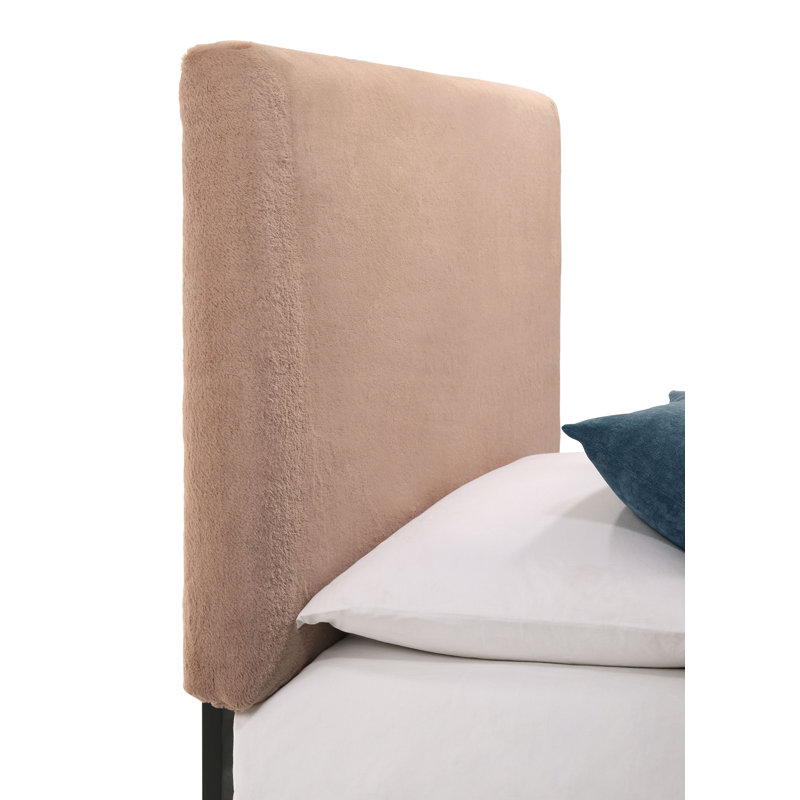 Upholstered Twin Panel Headboard Blush, Blush, Twin