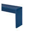 Console rustique avec 3 tiroirs cannelés - Table d'entrée en placage de bois massif avec grain de bois naturel pour le salon, couloir (bleu marine)-1252784831