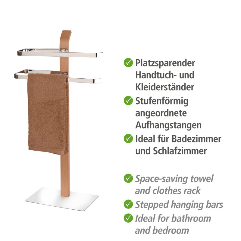 Samona 4 Towel Stand, Natural