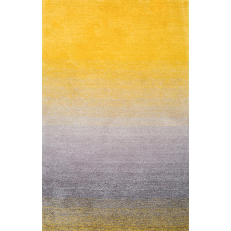 Ombre Hand Woven Shag Area Rug, Rectangle 122 x 183cm