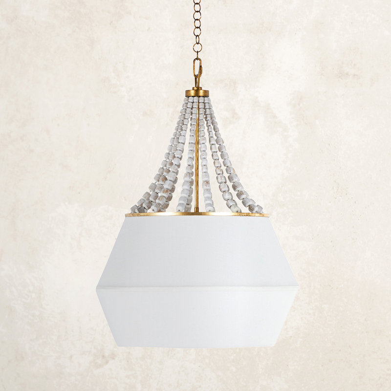 Soma 1 - Light Single Dome Pendant with Wood Accents