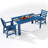 67” HDPE Outdoor Dining Table With Umbrella Hole-367096041