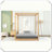 Canopy Platform Bed Support Legs Sturdy Elegant Design,Queen