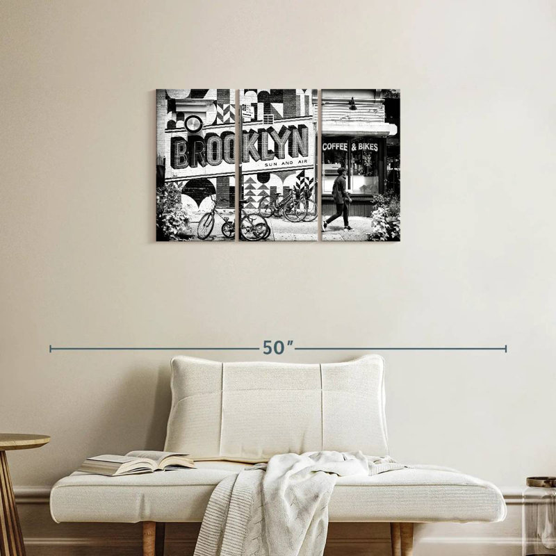 Syd Brooklyn Coffee, 20" H x 33" W