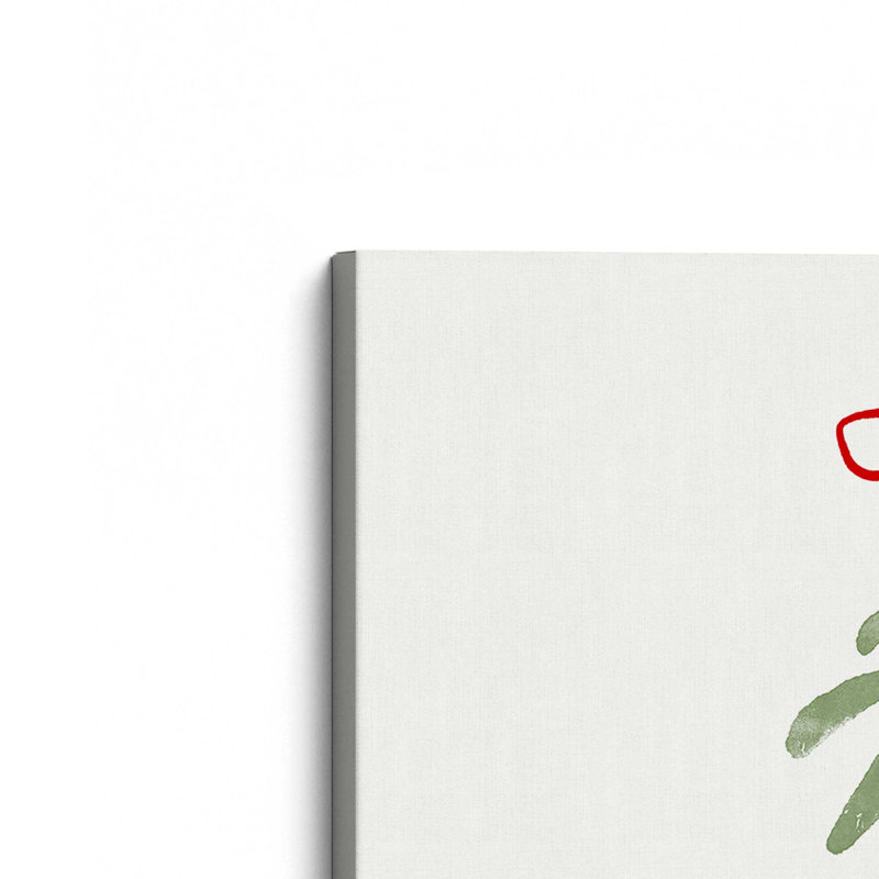 «Festive Mistletoe II», reproduction sur toile en satin, Toile tendue, H 12 po x l 12 po x P 1,25 po