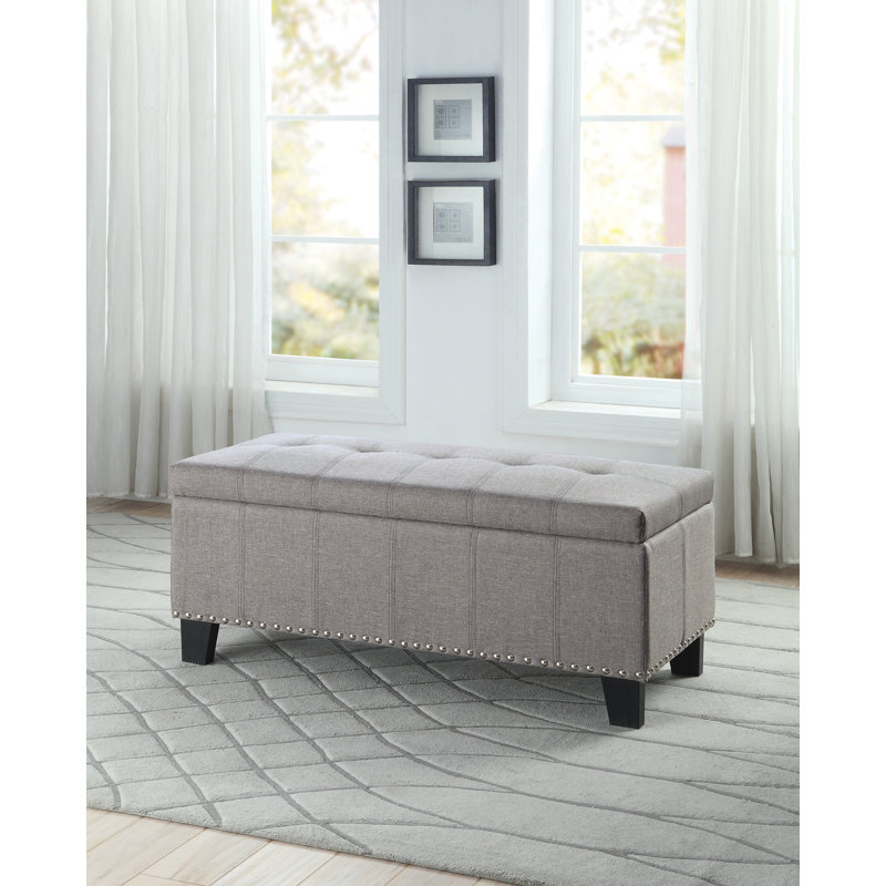 Banc de rangement Janyce, gris